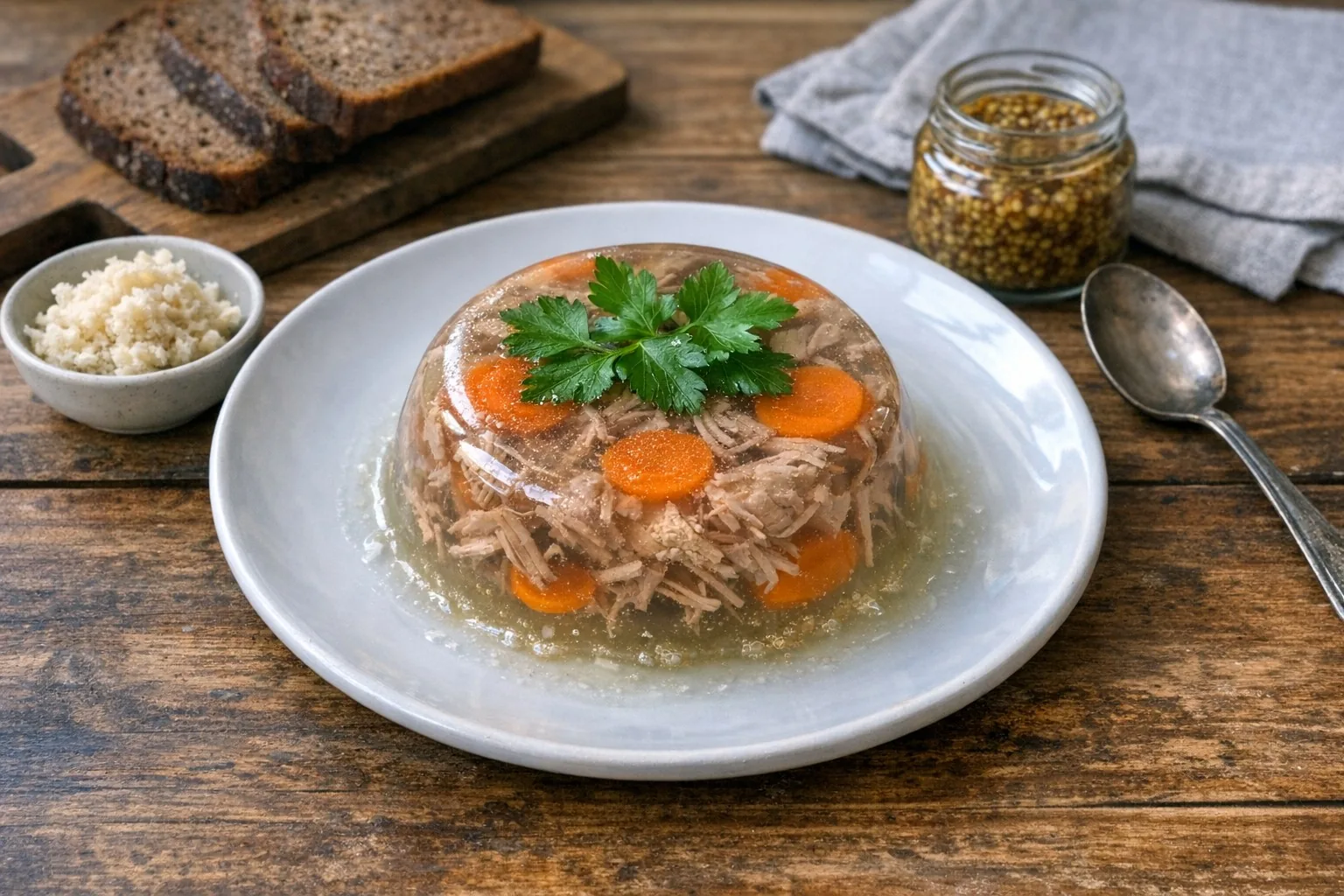 Holodets (Холодец) Holodets (Холодец) recipe photo: Traditional Russian meat jelly made from slow-cooked pork and beef. A festive cold appetizer