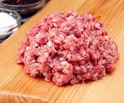 Ground pork or beef (150g)