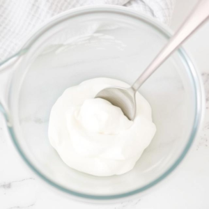 1/2 cup plain yogurt