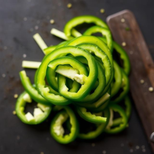 1/2 green bell pepper (thinly sliced)